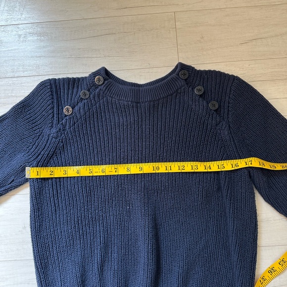 J Crew Navy Sweater with Nautical button detail - Picture 6 of 6